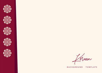 Korean traditional background. Korean hanbok belt pattern