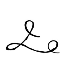 Swashes swoops and swishes calligraphy sign. Underline hand drawn stroke. Vector symbol