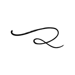Swashes swoops and swishes calligraphy sign. Underline hand drawn stroke. Vector symbol