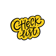 An illustration of a checklist displayed on a light background