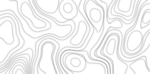 Topographic map background with wave line. Topography and geography map grid abstract backdrop. 3D multi layer paper cut pattern. World Map Vintage Old-Style. Topographic canyon geometric map relief.