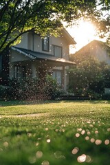 Lawn Sprinkler Watering