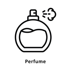 Perfume vector Outline Icon. Eps 10 File
