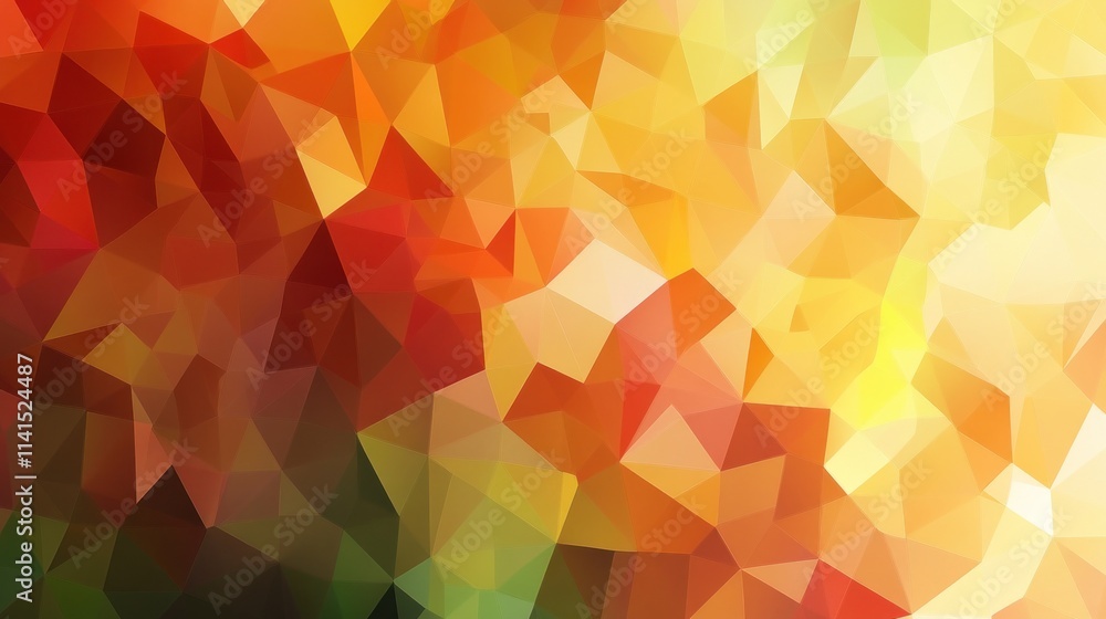 Poster a vibrant abstract design featuring colorful geometric shapes and gradients.