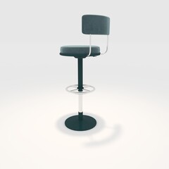 3d render bar stool design element. Furniture Collection