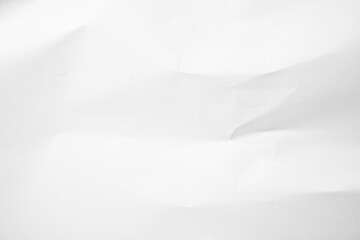 Fototapeta premium White Paper Texture background. Crumpled white paper abstract shape background with space paper for text