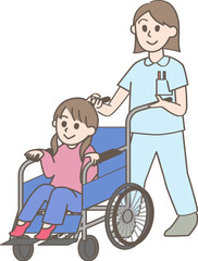 車椅子に座る子ども