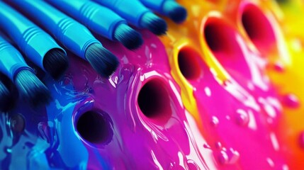 Vibrant CMYK Colors for Printing House: Printer's Color Ink,   Designs for Creative Projects