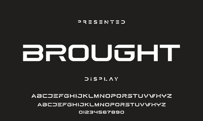 Abstract modern urban alphabet fonts. Typography sport, technology, fashion, digital, future creative logo font.