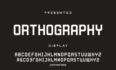 Abstract modern urban alphabet fonts. Typography sport, technology, fashion, digital, future creative logo font.