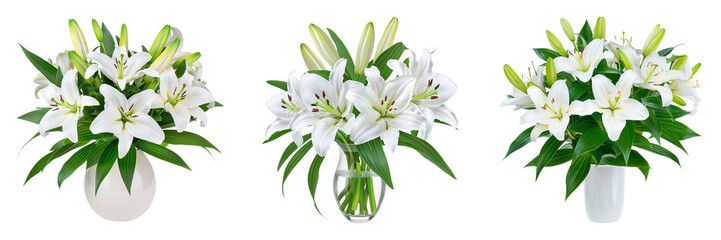 Beautiful Easter Lily Bouquet in Vase