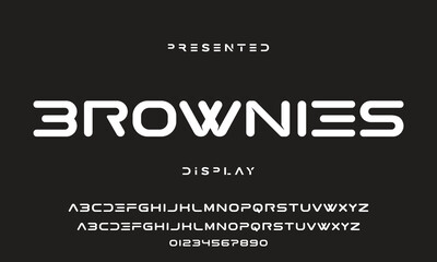 Abstract modern urban alphabet fonts. Typography sport, technology, fashion, digital, future creative logo font.