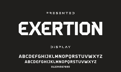Abstract modern urban alphabet fonts. Typography sport, technology, fashion, digital, future creative logo font.