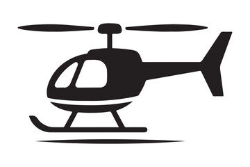 Minimal Helicopter Vector Illustration