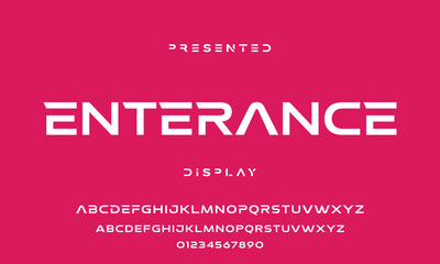 Abstract modern urban alphabet fonts. Typography sport, technology, fashion, digital, future creative logo font.