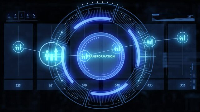 Business Transformation. Future and Innovation Internet and network concept.