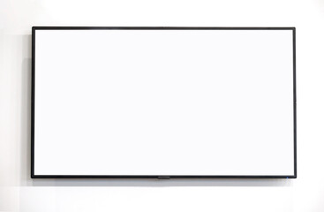 flat screen LED TV on the wall