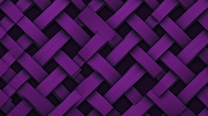 Purple woven texture with interlocking geometric pattern