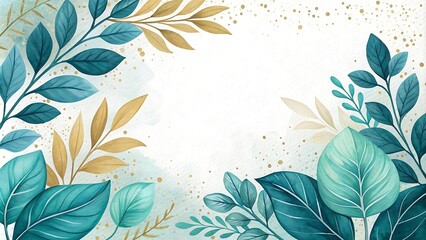 A watercolor flower painting of a white canvas with a soft textured background