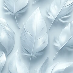 Delicate leaves in soft blue nature abstract art tranquil environment close-up view serene concept for modern decor