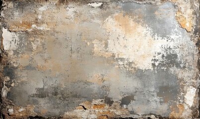 Fototapeta premium grunge texture with faded paint and weathering, Generative AI