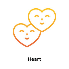 Heart Vector Gradient Icon. Eps 10 file
