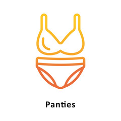 Panties Vector Gradient Icon. Eps 10 file