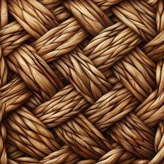 Intricate wooden weave pattern natural texture background design warm tones close-up artistic concept