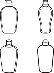 Cosmetic Bottles Icons 