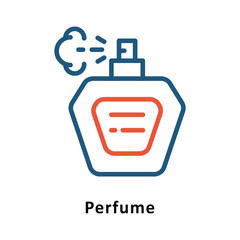 Perfume Vector Two Color Icon. Eps 10 File 
