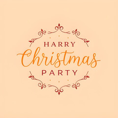 happy Christmas party card. Invitation. Illustration 