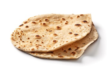 Fototapeta premium Two Flatbreads, Indian Bread, Chapati, Roti, Food Photography