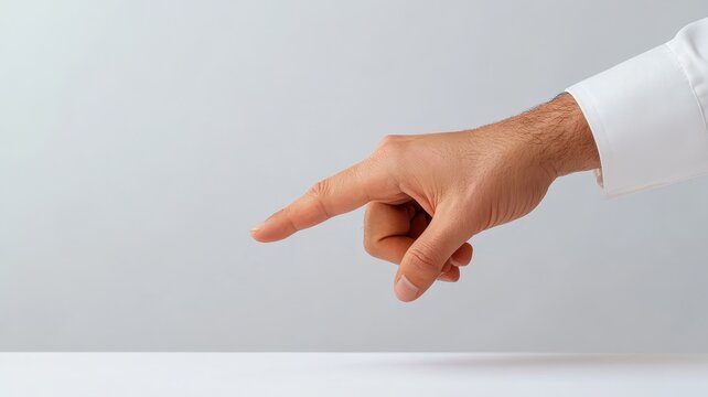 A salesperson's hand gestures towards the signature line on a contract, emphasizing the final step in the agreement.