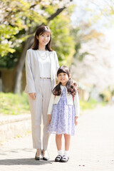 Fototapeta premium 母娘のポートレート