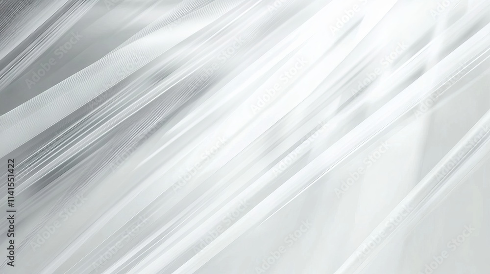 Aufkleber abstract white and gray background featuring geometric lines and soft light gradients – minimalist s