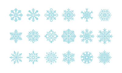 Snowflake Icon Christmas Pattern. Merry Christmas snow flake pattern design, Editable Stroke Icon. Seamless snowflake vector set Icons.