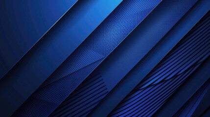 Obraz premium Abstract blue geometric background with layered textures and patterns.