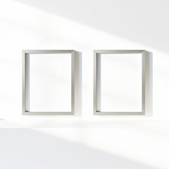 Blank photo frames, ready to display.