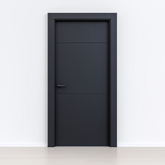Sleek Apartment Door Showcasing Minimalist Modern Entryway Style