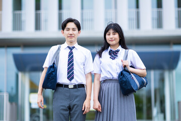高校生のポートレート
