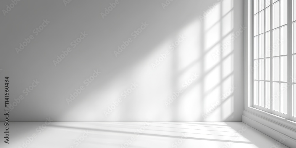 Poster Simple Light Gray Gradient Background Featuring Soft Shadows and a Clean Minimalist Aesthetic Perfect for Various Creative Projects and Designs