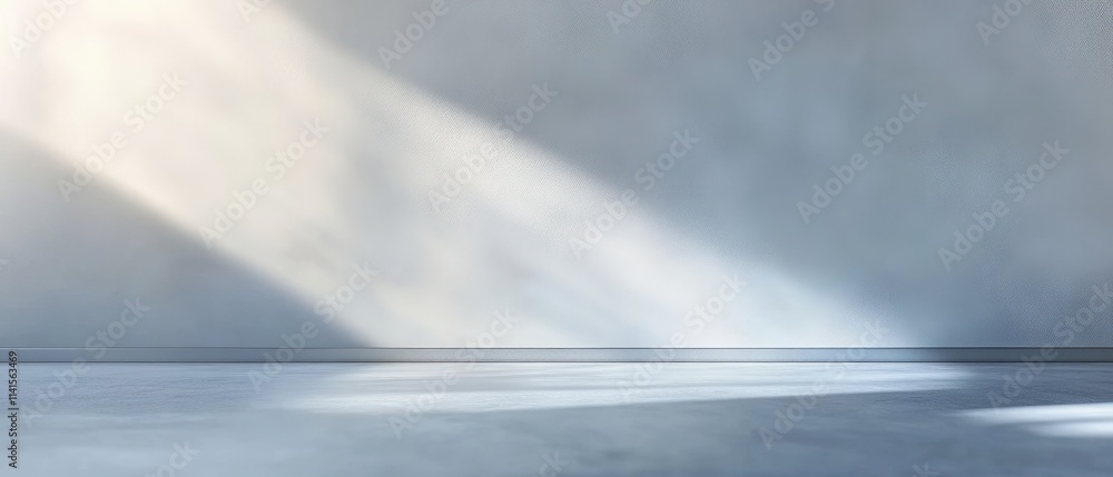 Poster simple light gray gradient background with floating effect for minimalist designs and elegant presen