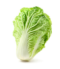 Chinese Cabbage isolate on white background. Clipping path.