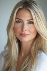 Naklejka premium Blonde woman posing