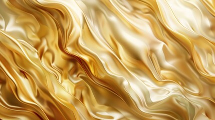 A smooth, flowing texture resembling golden silk, evoking luxury and elegance.