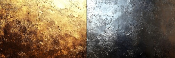 A textured metallic gradient in gold and silver with a soft, brushed effect for luxury websites