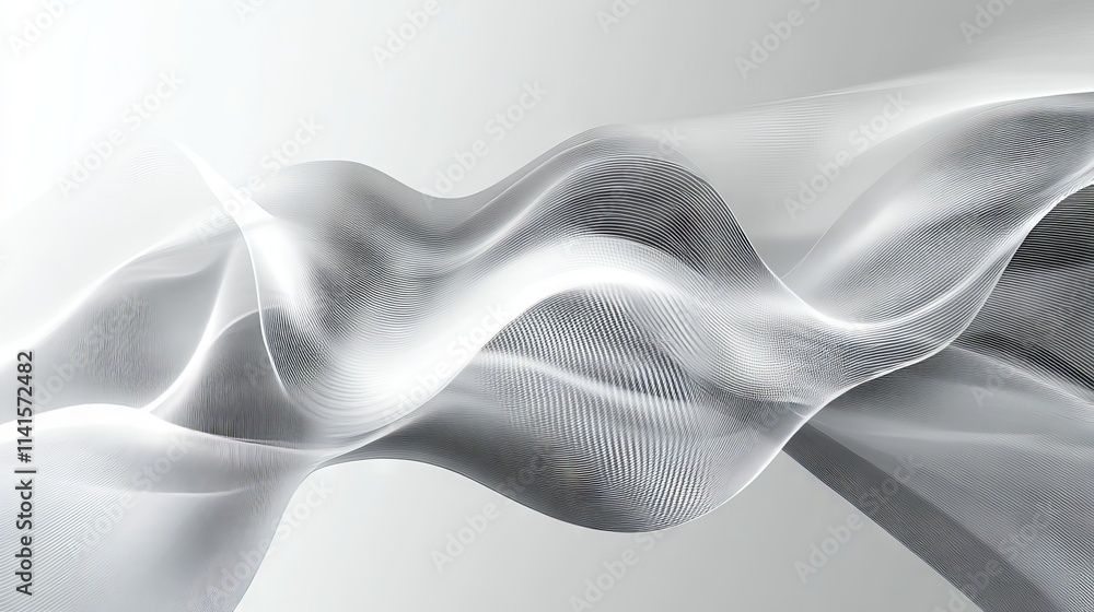 Poster abstract grey background with dynamic technology network, geometric lines, and digital connections –