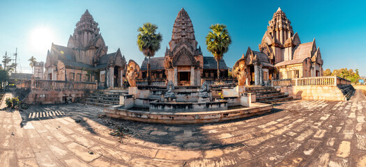 Cambodia temple in the architecture style of Angkor Wat temple Cambodia 