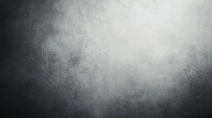 Matte gray smooth plastic surface with fine texture and subtle vignette on right side – minimalist exquisite textured background, soft neutral blank backdrop for design and creative projects