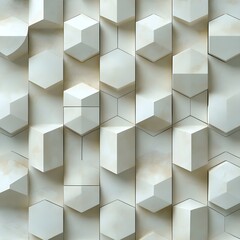 A subtle 3D geometric pattern in light tones, with a shadow effect creating depth without distraction.